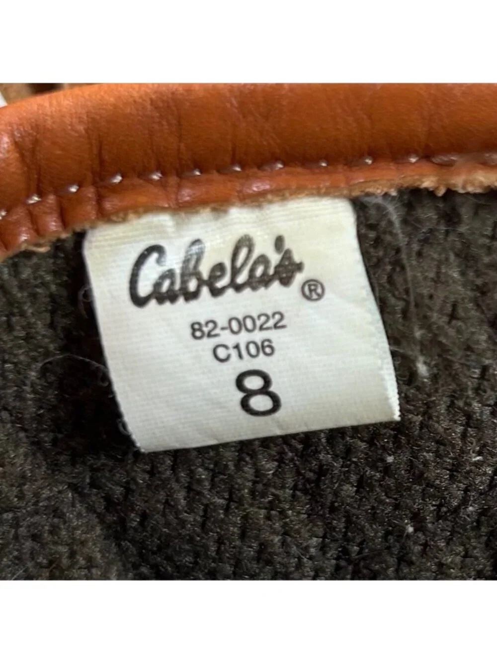 Cabela’s Steel Shank Insultaed Duck Boot 8 Women Brown Outdoors Rainboot